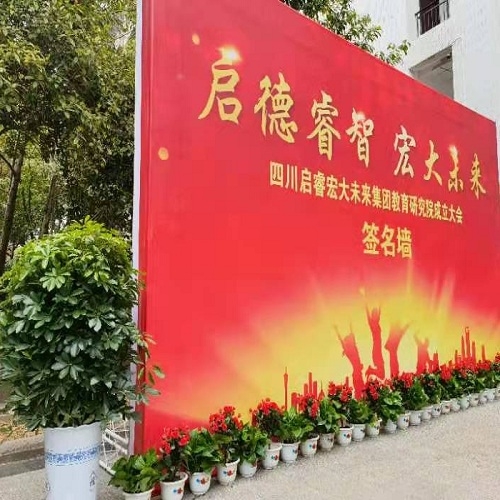 四川啟睿宏大未來集團教育研究院成立大會植物租賃